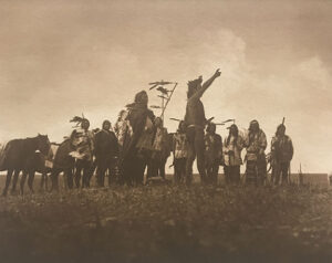 Pl. 182 The Scout's Report-Atsina, 1908