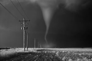 Tornado Crossing Power Poles